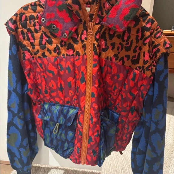 Farm Rio Multicolor Leopard Print Jacket - Picture 1 of 4